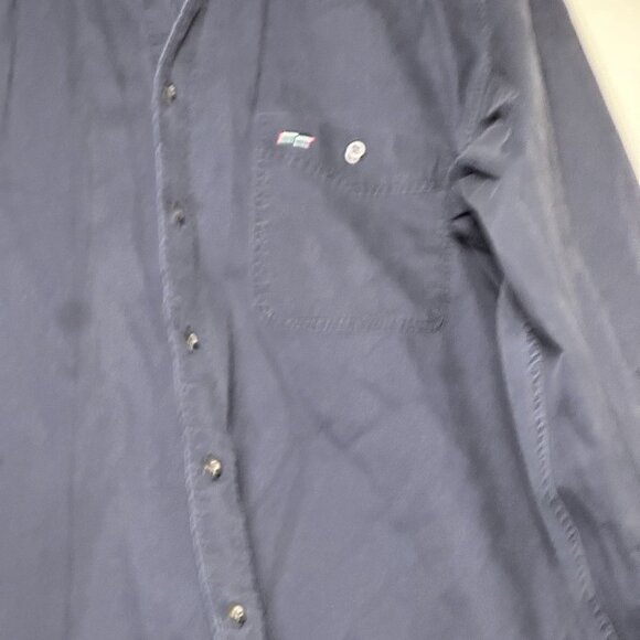 Urgent Gear Classic Shirt Button Up Plaid Lining Men Blue L Prep Formal Golf 90s - Picture 10 of 13